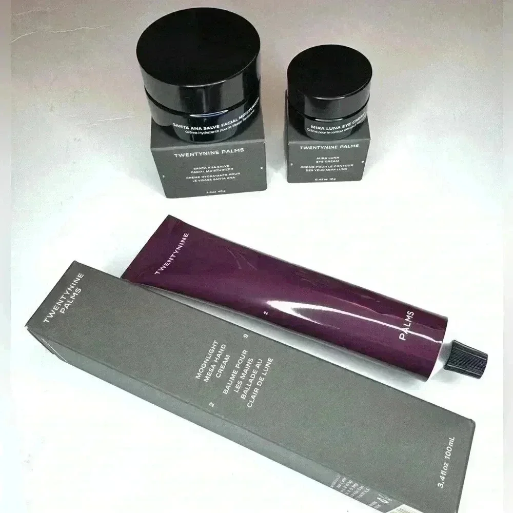 Twentynine Palms Set of 3- Facial Moisturizer , Hand Cream , Eye Cream